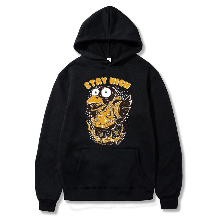 Осенне-зимняя флисовая толстовка с высоким принтом, уличная мода Харадзюку, пуловер, мужская и женская толстовка с длинным рукавом