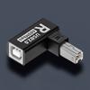 2-5PCS USB 2.0 Type B Printer Adapter 90 Degree USB B Adapter 480Mbps Extension Adapter Male To Female for Printer Scanner