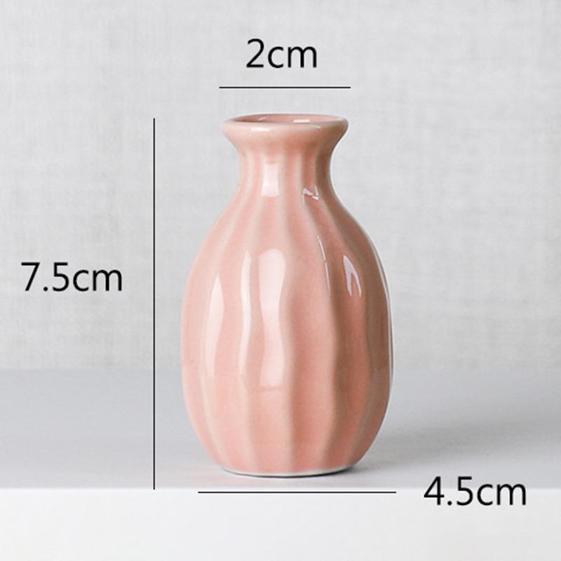 Мини-ваза для цветов, домашняя цветочная композиция, гостиная, керамическая в скандинавском стиле, домашний декор, орнамент