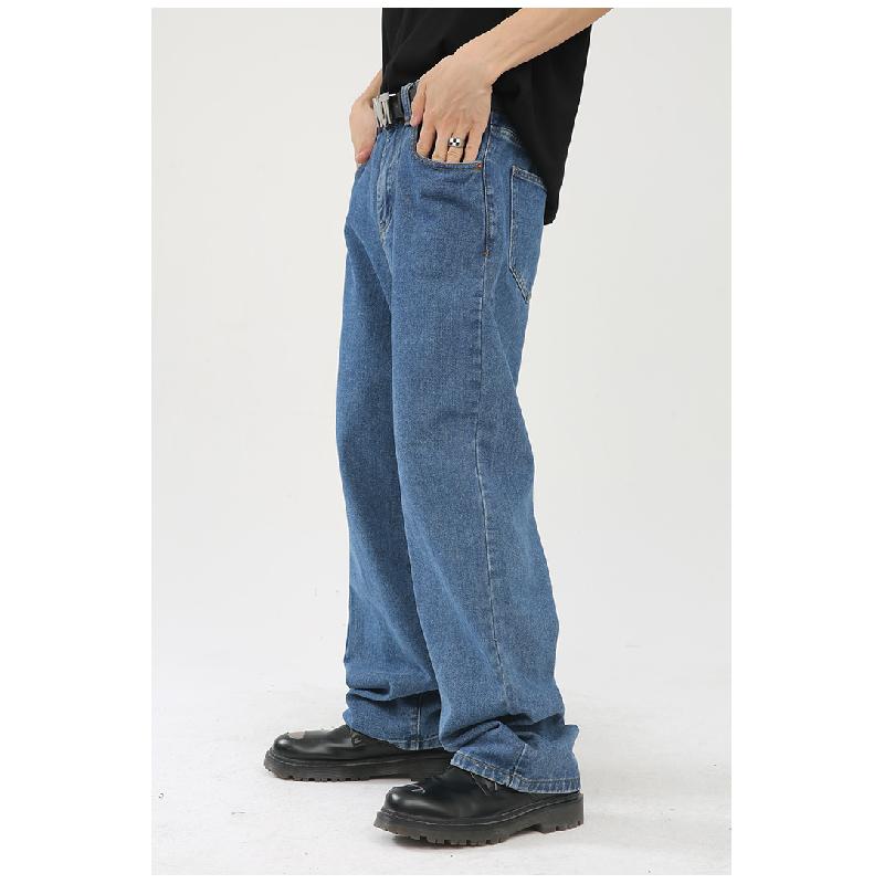 New loose-fitting Korean-style versatile slimming ins straight wide-leg pants for men, trendy casual trousers