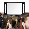 Hand Mirror with Double Handle Handheld Barber Mirror for Hair and Beauty Salon Haircut Mirror with Double Handgrip