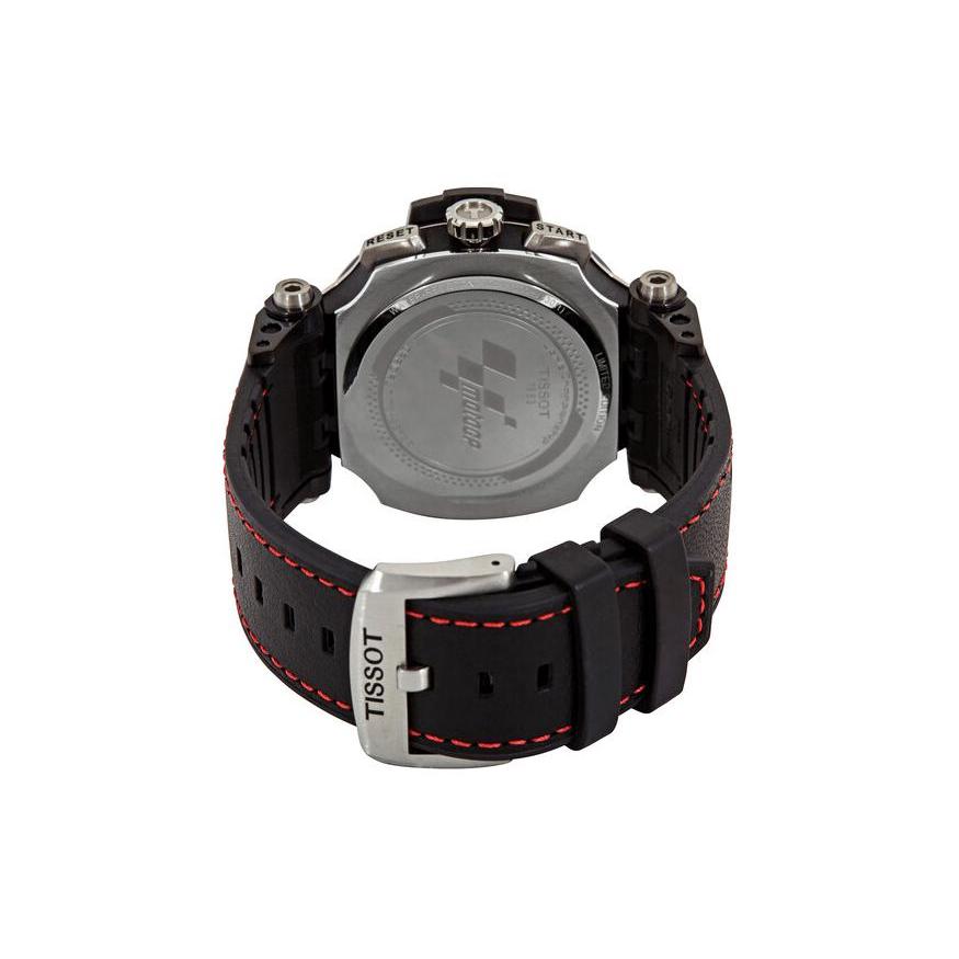 Tissot Мужские часы с кварцевым механизмом Часы 47,6 мм Черный циферблат Корпус из нержавеющей стали Резиновый ремешок T115.417.27.051.01