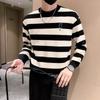 2024Японский стильВинтажСвитер Мужская и женская осенняя одеждаСтиль холостого ходаbfМягкий клеевой пуловер в стиле ретро на пуговицах