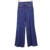 80s Boot Cut Denim Pants Blue Flared Bell-bottom Jeans Women Used