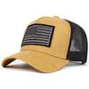 Мужская бейсболка с американским флагом, кепка-сетка, уличная регулируемая солнцезащитная шляпа для отдыха, весна, осень, путешествия, туризм, пляжный отдых