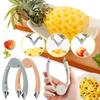 Kitchen Stainless Steel Pineapple Eye Corer Fruit Vegetable Knives Stem Remover Clip Strawberry Huller Peeler Tweezers Gadgets