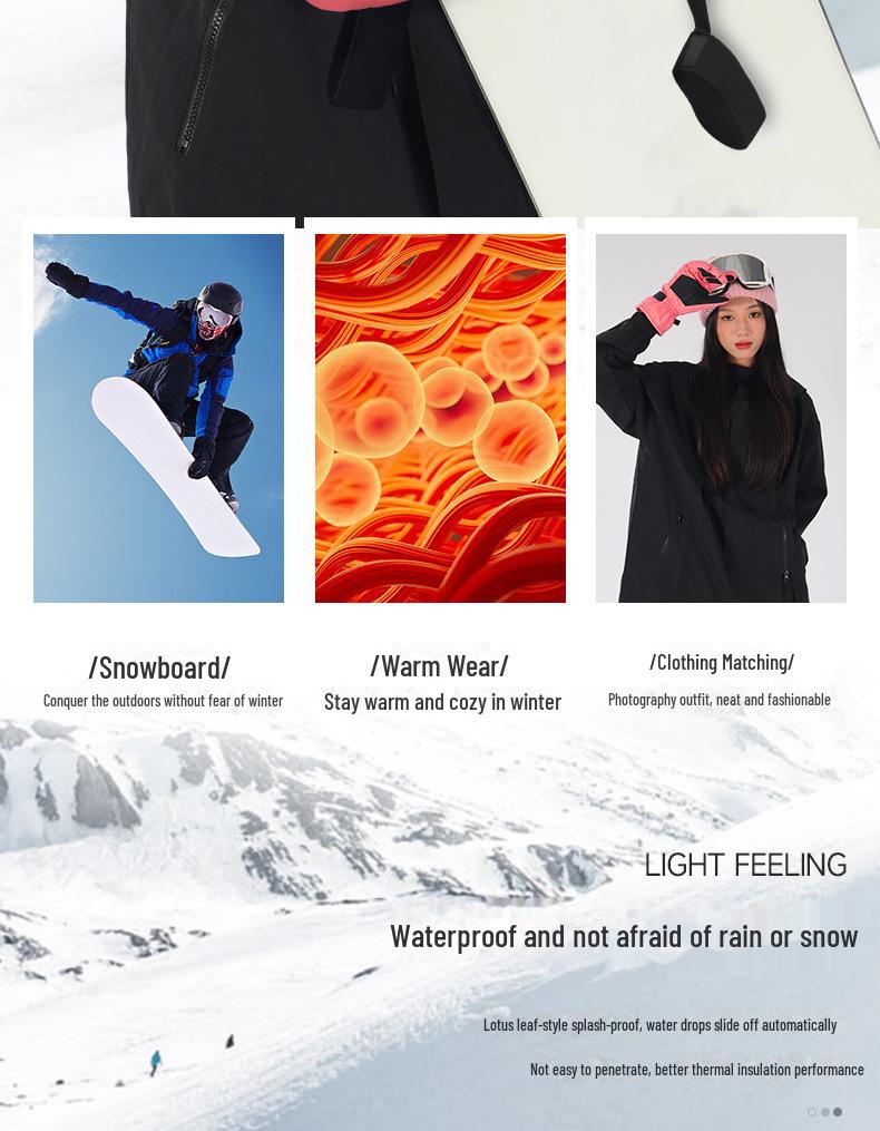 Waterproof Warm Ski Gloves for Men & Women - Winter Outdoor Mountaineering & Cold-Proof Gear