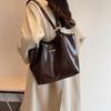 Leather Tote Bag Women's Shoulder Bag Large Capacity Handbag