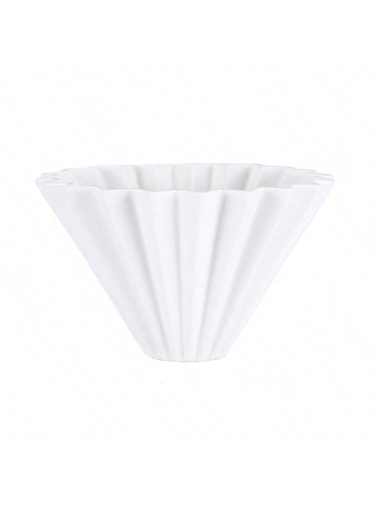 Керамический фильтр для кофе Leeseph, оригами конусообразный фильтр для заваривания кофе, многоразовый фильтр для заваривания кофе вручную для домашнего кафе