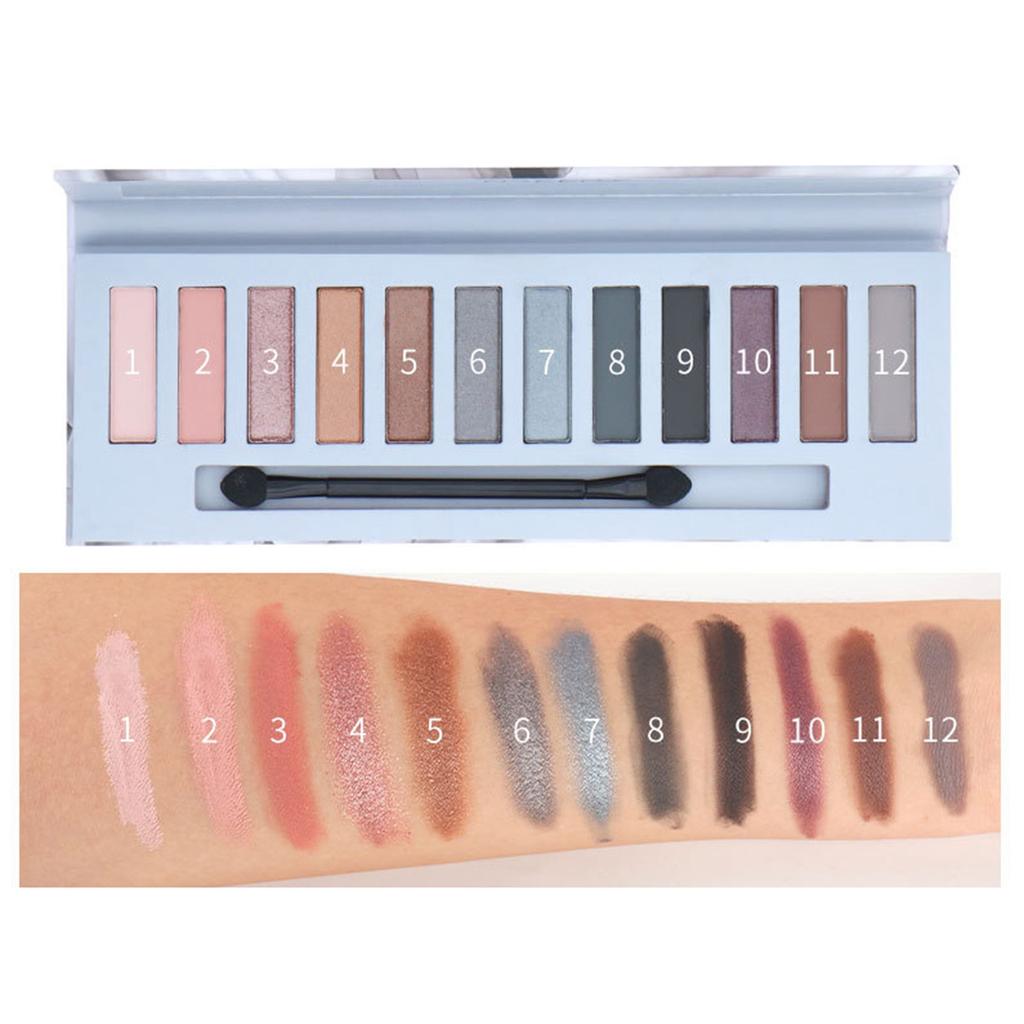 12 Color Eye Shadow Plate Is A Must For Delicate Makeup At Holiday Parties