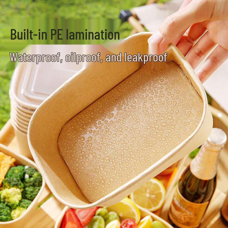 Kraft Paper Disposable Lunch Box