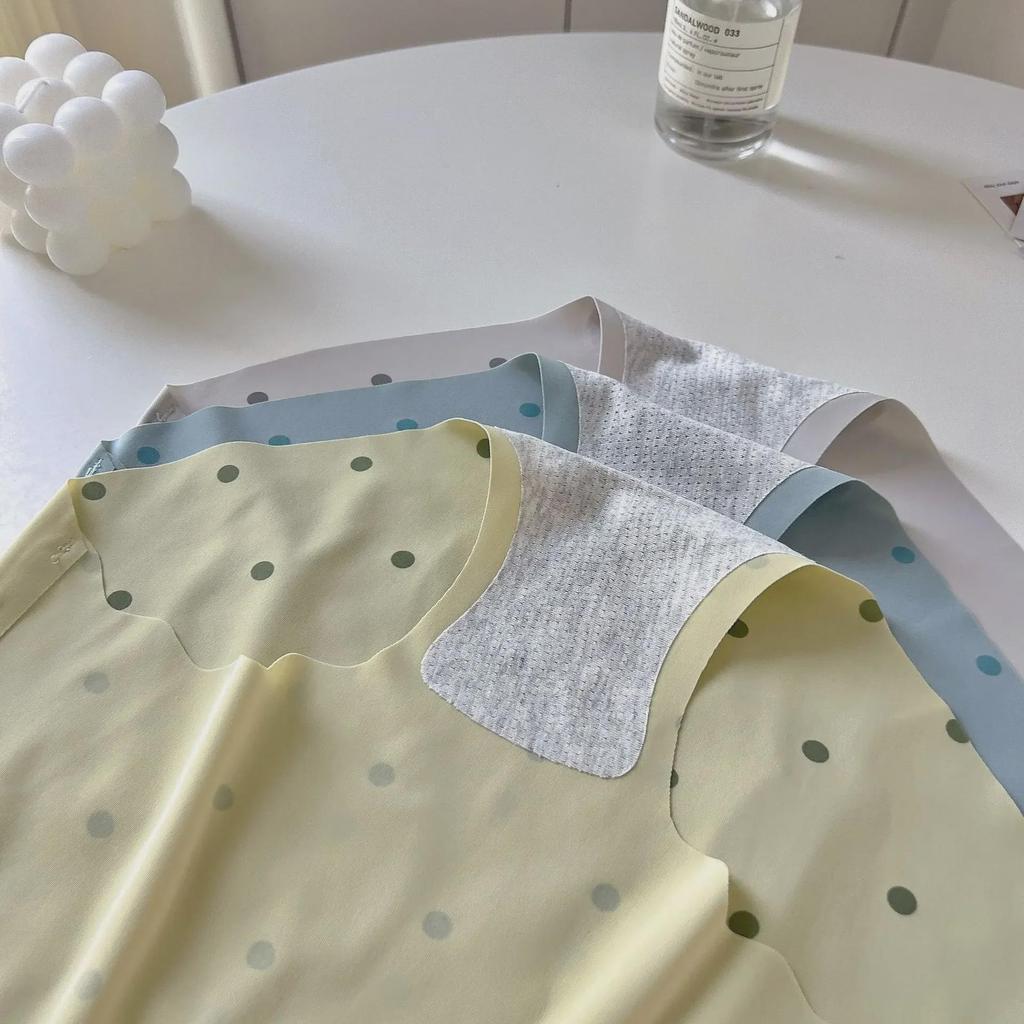 Milk Tea Flavor Ultra-Thin High-Elastic Seamless Cotton Mid-Waist Women's Underwear