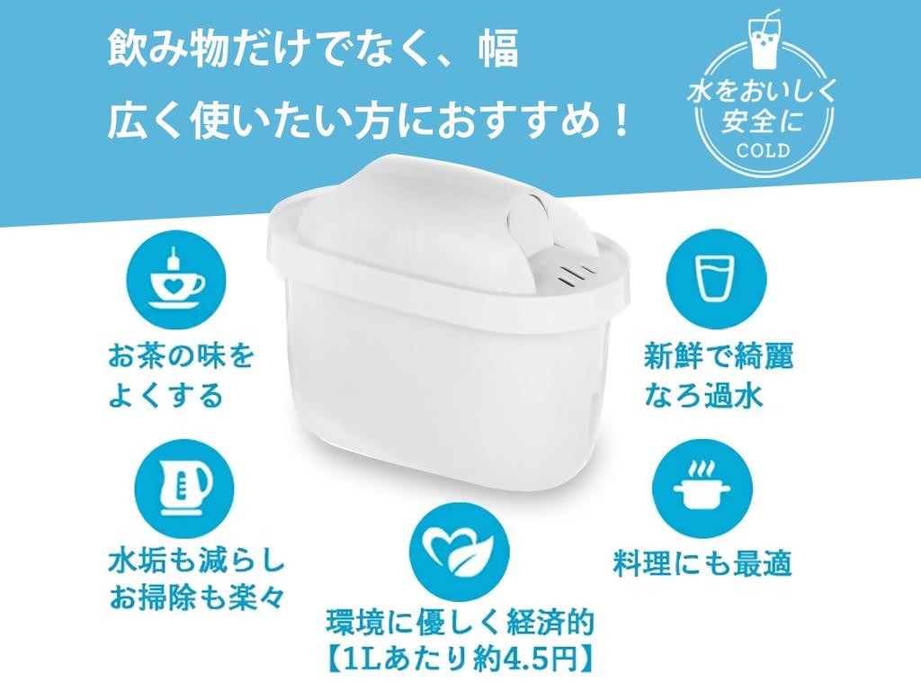 Совместимый очиститель воды Brita Cartridge Водоочиститель Maxtra Brita Brita Cartridge Сменный картридж Японская спецификация Набор из 6 шт.