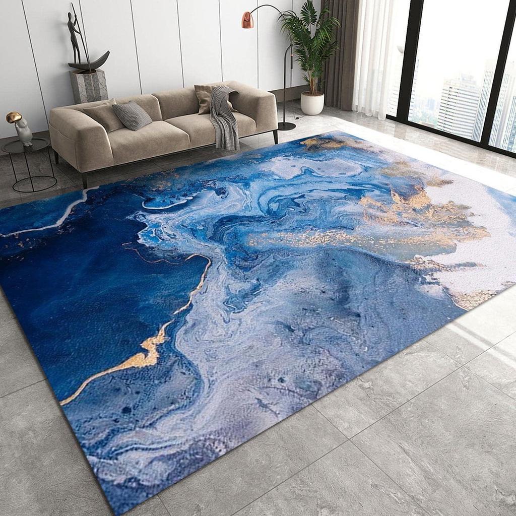 Мраморный ковер, не требующий особого ухода: Коврик для гостиной и спальни с дизайном полного покрытия