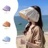 Sunscreen Hat Women's Summer UV Protection Headband Breathable Sun Hat Sun Hat Riding Face Cover Shell Empty Top Hat