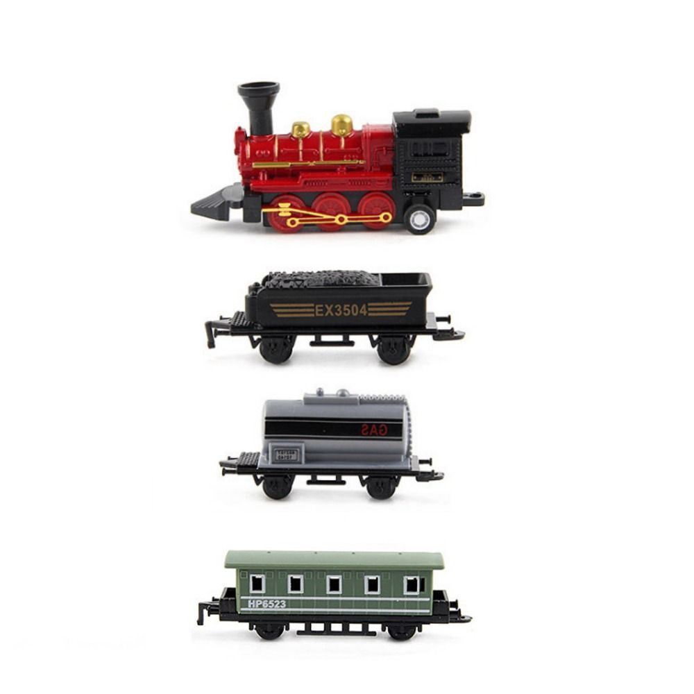 Pull-back Pull Back Model Train Miniature Simulation Train Toy  Birthday Gift