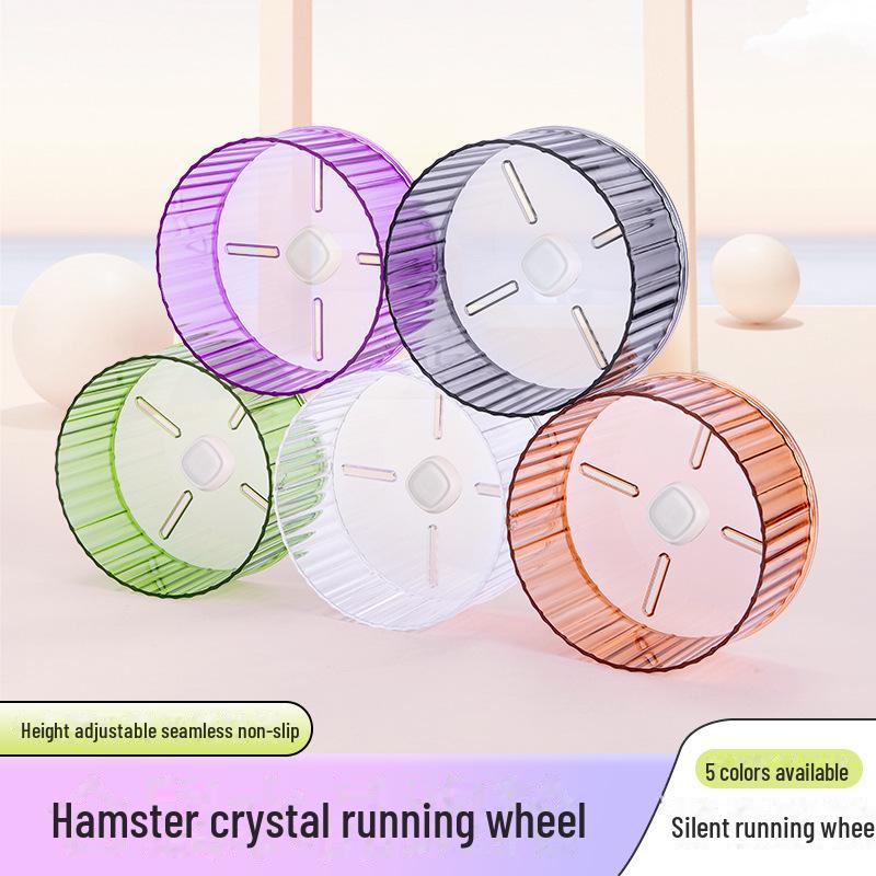 Бесшумное колесо для бега и беговая дорожка для хомяка - дизайн Golden Bear, 17 см-21 см, игрушка для хомяка Crystal Ball