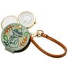 Pocket Watch Field Work Analog Loupe with Strap Moomin Embroidered Hang Watch Snufkin Green [Field Work] Women's 1.5x MOM015-3