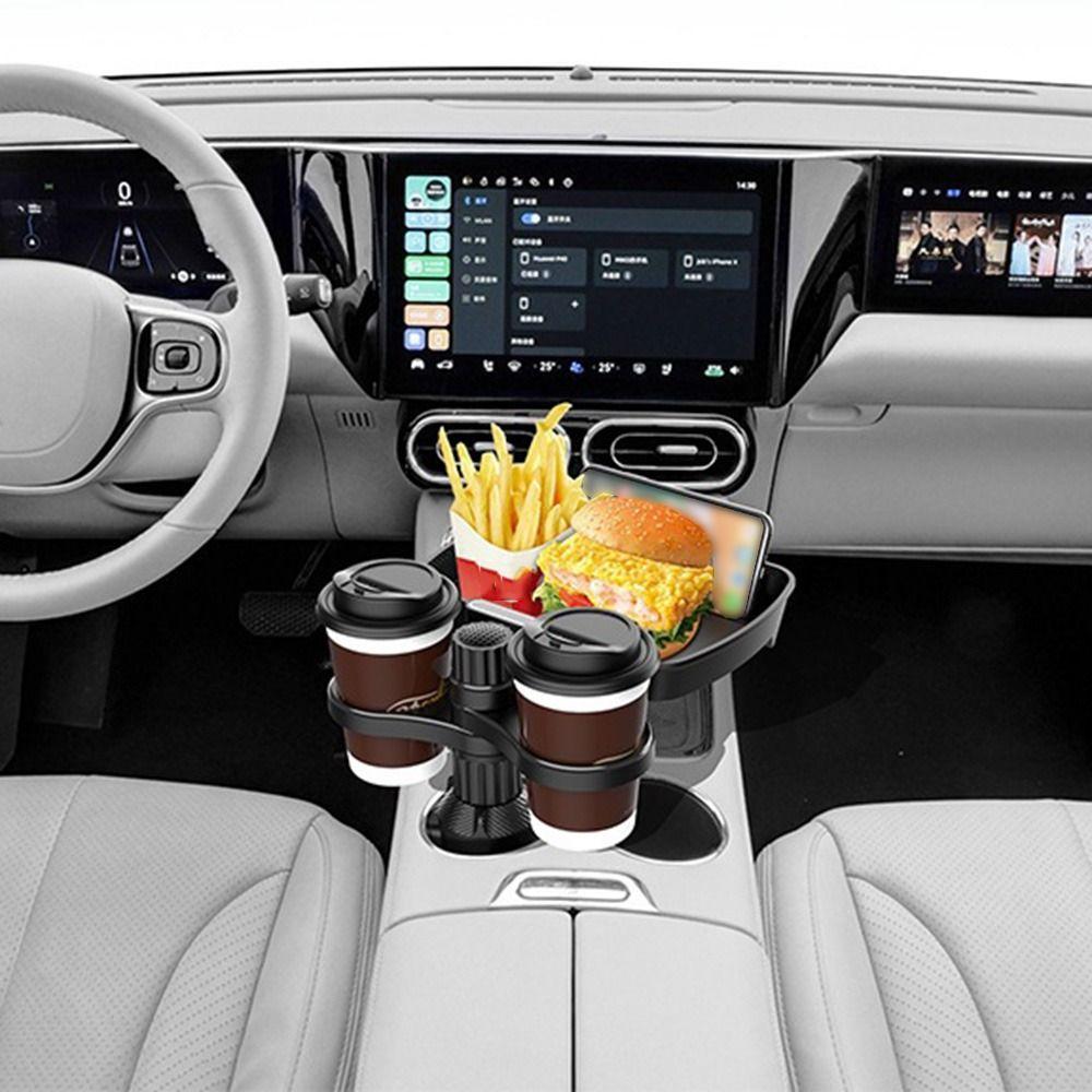 Съемная конструкция Расширитель подстаканника автомобиля Столик-поднос для еды в автомобиле Автоаксессуары