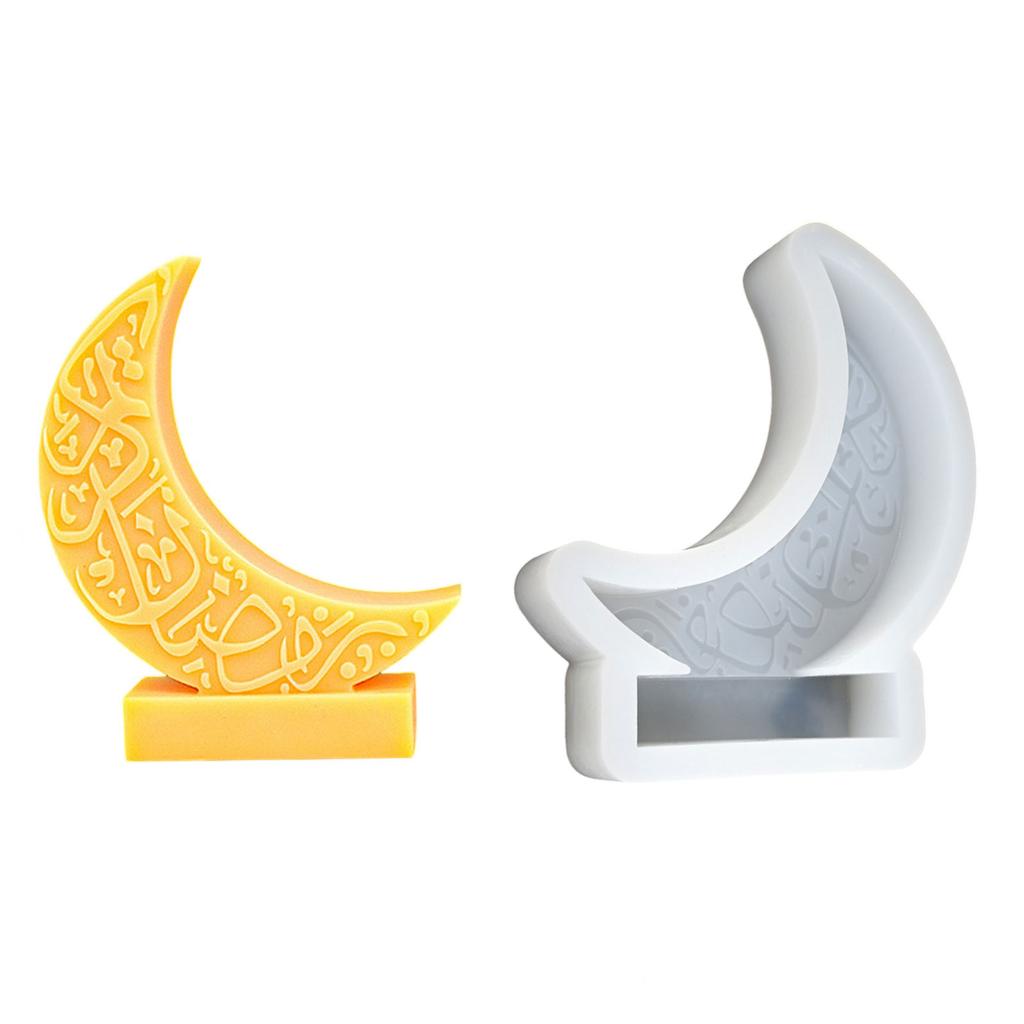 Moon Castle Pattern Silicone Mold Fondant Chocolate Mold Scented Candle Mold Table Ornament Epoxy Resin Mold Nonstick