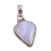 Natural Blue Lace Agate Gemstone Handmade 925 Solid Silver Pendant 1.50" z3o23