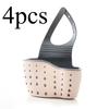Storage Drain Basket Kitchen Caddy Sponge Drain Holder Adjustable Hanging Drain Basket Bag for Bathroom Organizer Accessories