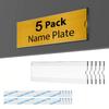 5 шт. 8x2 держателей для настенных табличек, акриловые настенные держатели для табличек, прозрачные держатели для офисных табличек.