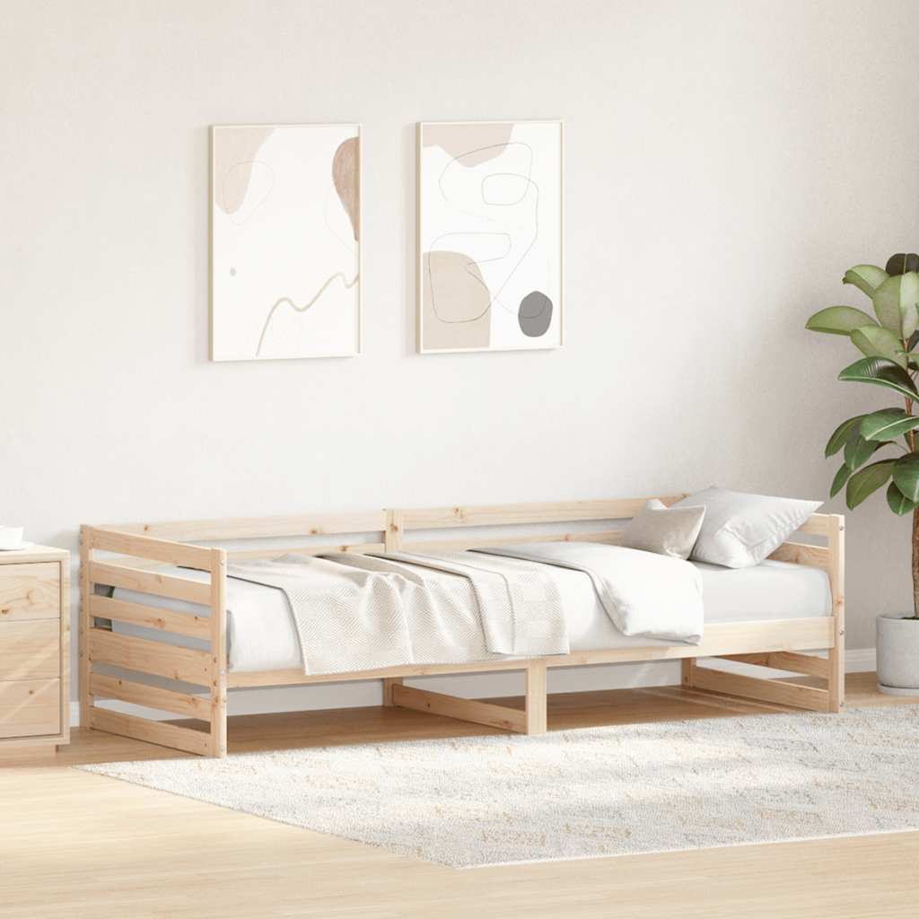 Daybed without Mattress 80 x 200 cm Solid Pine Wood