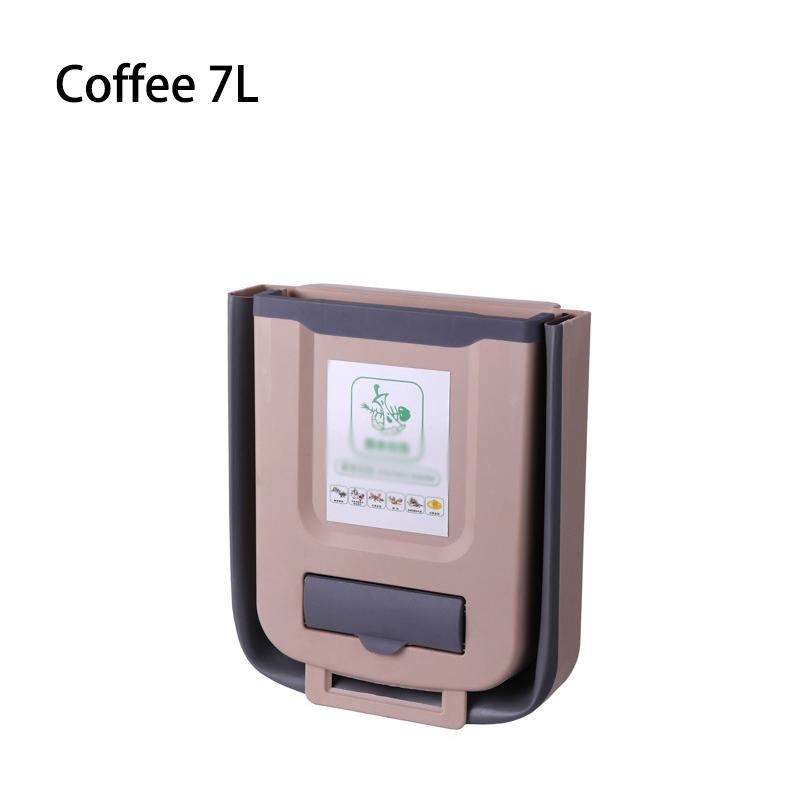 Household Cabinet Door Mounted Hanging Kitchen Foldable Wall Mounted Trash Can Classified Hanging Trash Can Kitchen Accessories