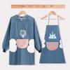 Waterproof & Oil-Proof Thin Kitchen Apron: Cute, Fashionable, and Widened for Summer Style