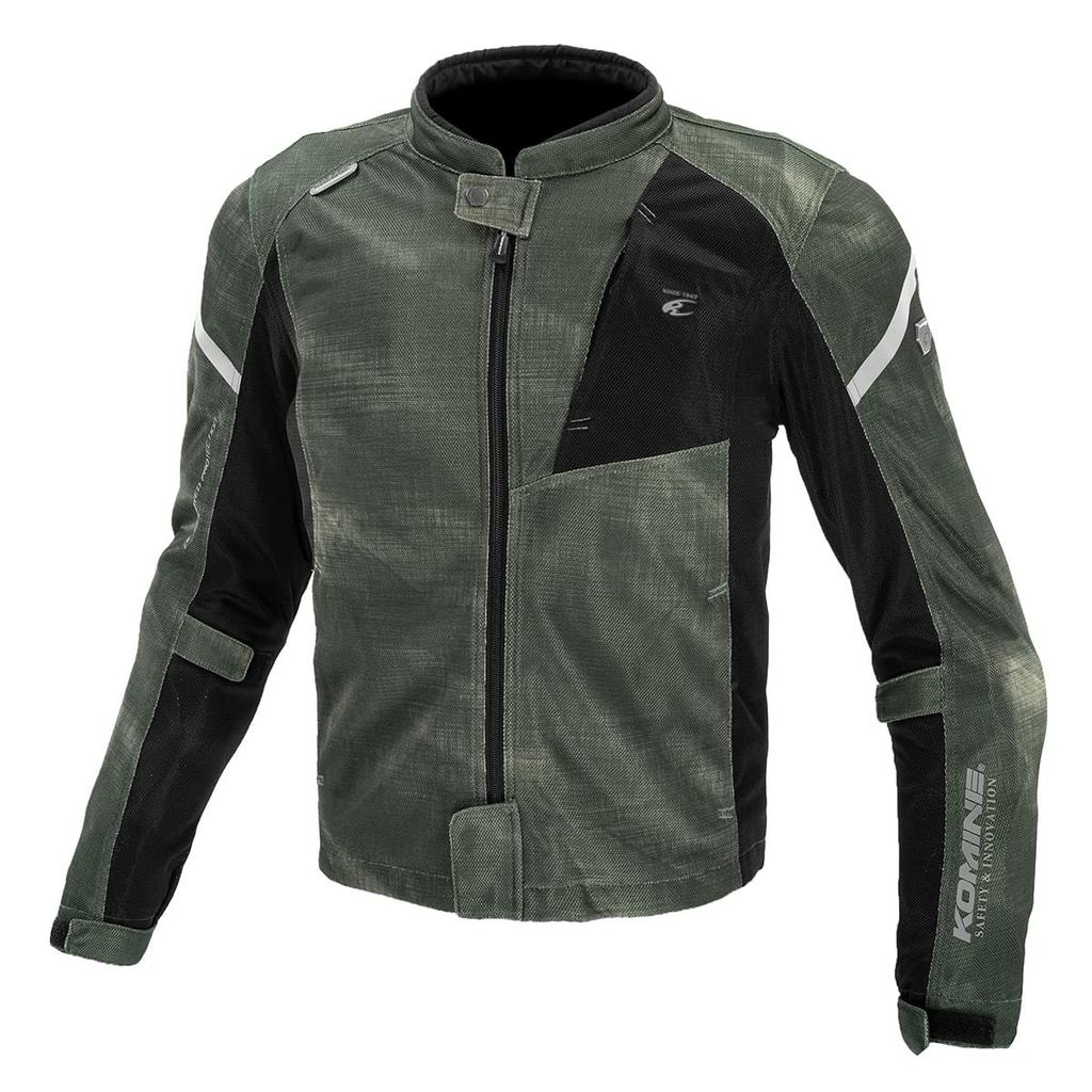 Motorcycle Protective Full Mesh Jacket For CE Standard Mesh Material Protector Smoke Black L [KOMINE] JK-1283 Spring/Summer 07-1283 Men's