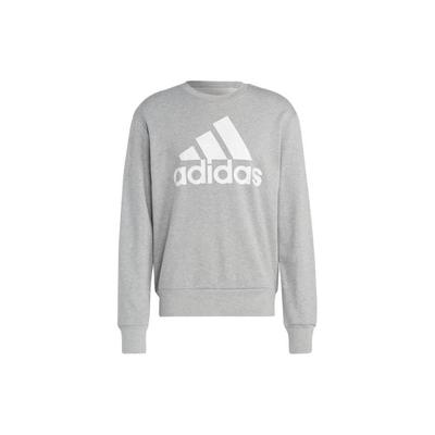 adidas Толстовка с принтом логотипа, с круглым вырезом, свободного кроя, с длинными рукавами, мужской топ, серый IC9326