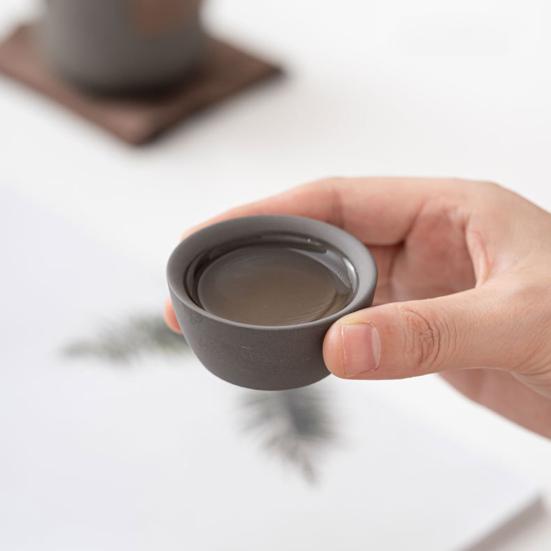 1 Set Travel Tea Set Teapot Craving Food Grade High Temperature Resistant Small Nozzle Thick Ceramic Teacups Portable Travel Drinkware