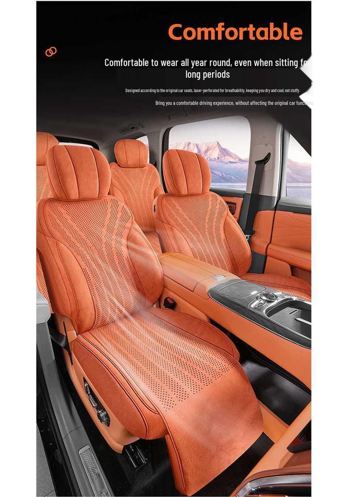 Geely Galaxy M9 Car Seat Cushion: Breathable, All-Season Universal Cover.