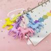 Unicorn Pony Glitter Glass Ball Loose-Leaf Notebook Pendant Accessory