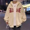Autumn/Winter Plush/Regular European And American High Street Hiphop Coat Men'S Oversized Heavy Cap Cardigan Hoodie Top Clothes