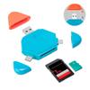 Универсальный кард-ридер 3-в-1 с магнитной крышкой, USB, Micro USB, Type-C, TF/SD-карта, внешний кард-ридер для компьютера
