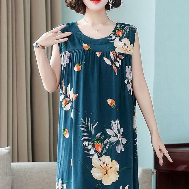 Женские ночные рубашки, новая хлопковая шелковая ночная рубашка, летнее платье, повседневная свободная ночная рубашка, женская ночная рубашка