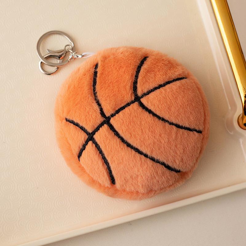 Ball Simulation Keychain Cute Cartoon Girls Children Backpack Hanging Ornaments