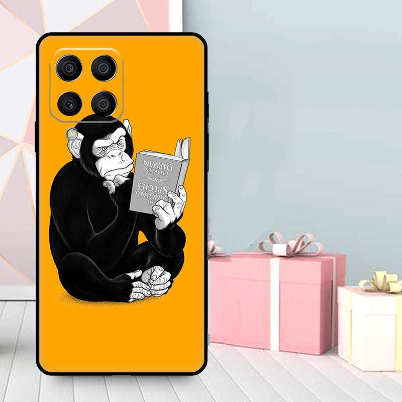 Мультяшный чехол-обезьянка для Samsung Galaxy M56 M52 M32 M53 M16 M11 M21 M31 M35 M12 M13 M14 M15 M36 M55 M34 M54