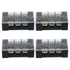 4Pcs Terminal Strip Block TB Fixed Large Current Copper Contactor Circuit Terminal Block 600V 35A 6