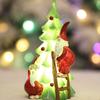 Resin Material Santa Claus Figurine Resin Xmas Decorative Statues Home Decor