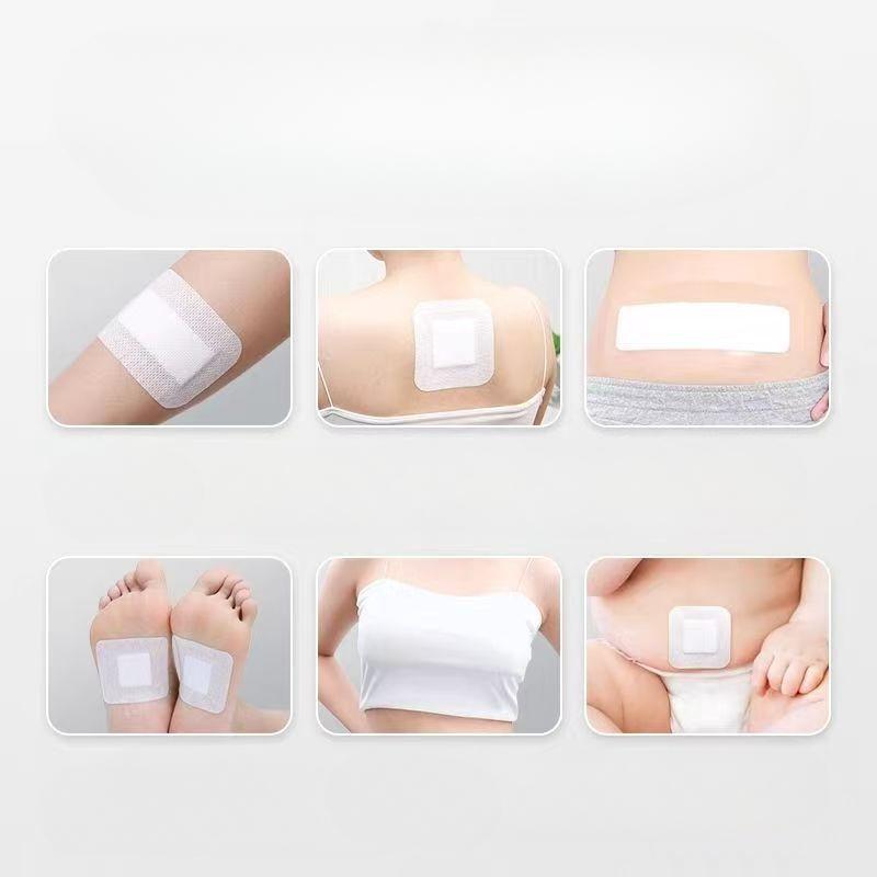 Большой размер гипоаллергенный нетканый медицинский пластырь для ран, повязка для оказания первой помощи при больших ранах 6*7 см