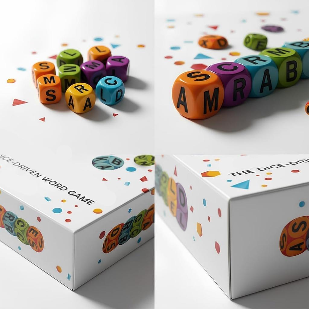 Кости Словесная Игра, Игра в Кости, Игры в Кости Кроссворды, Набор Настольных Игр для Путешествий, Для 1-5 Игроков Тренировка Мозга Вечеринка Игра