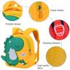 Panegy Toddler Backpack, Cartoon Dinosaur, Mini School Bag/Kindergarten Bag, 24x20x10cm, Yellow