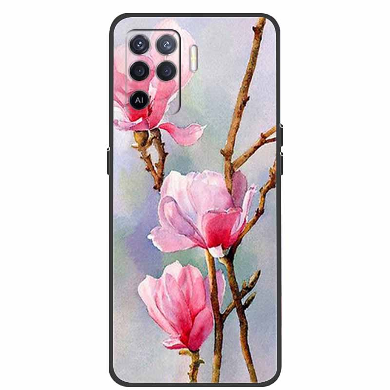 Для чехла OPPO Reno5 Lite Чехол Ударопрочный Мягкий силикон ТПУ Задняя крышка Для телефона Oppo Reno 5Z 5 Lite Чехол 5Lite CPH2205 Fundas