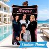 Custom Name Kpop Group Fashion Beach Towel Microfiber Beach Towel, Lightweight and Quick-Dry, for Summer Travel, Swimming Pool Gift