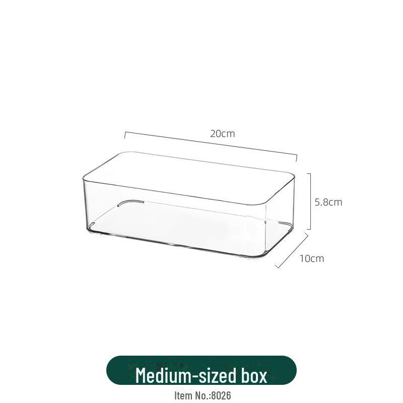 Refrigerator Storage Drawer Box, Food-Grade Transparent PET Basket