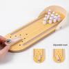 Educational Wooden Mini Bowling Game: Parent-Child Interactive Stress Relief Indoor Toy