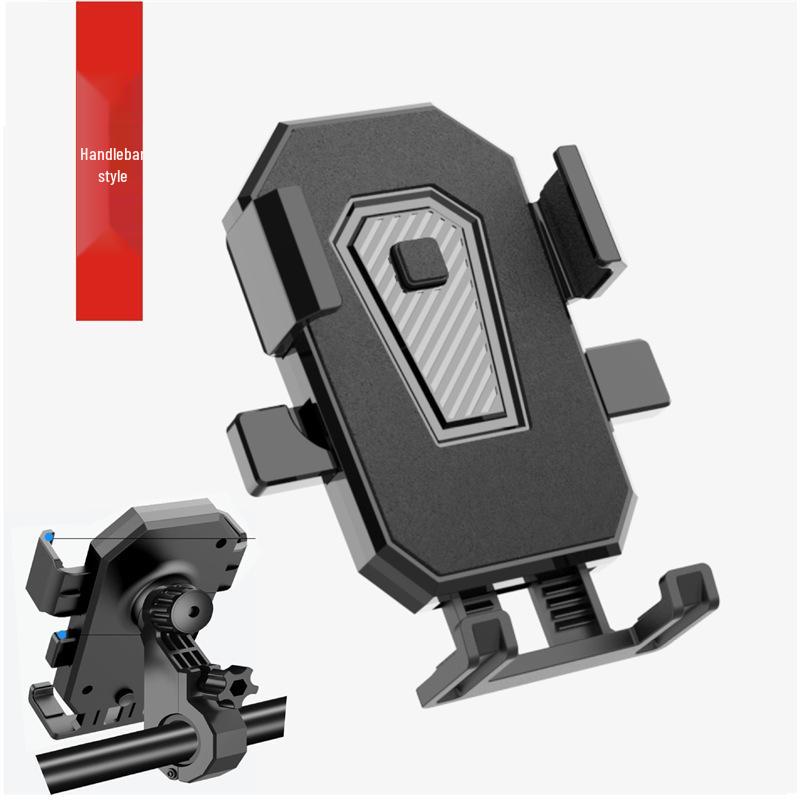 Shockproof Phone Mount for Food Delivery Motorcycles and Bicycles